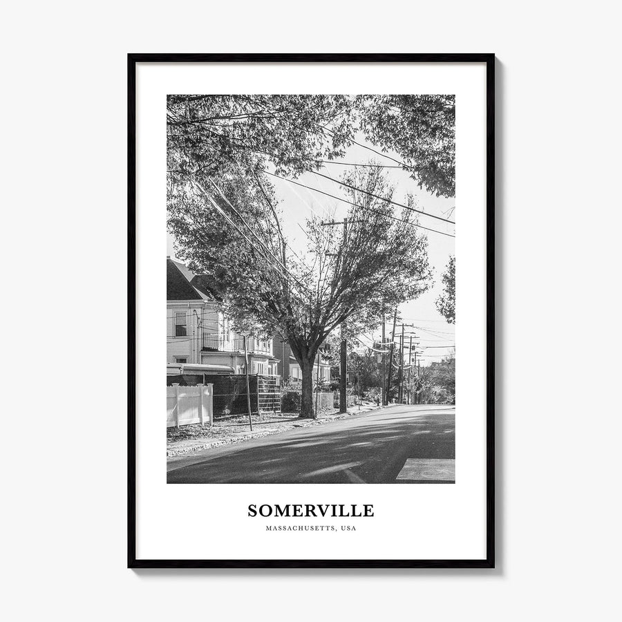 Somerville Classic Poster, framed poster mockup