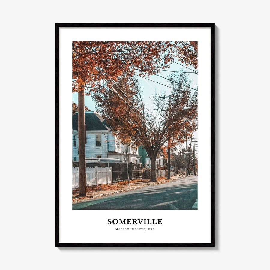 Somerville Classic Poster, framed poster mockup