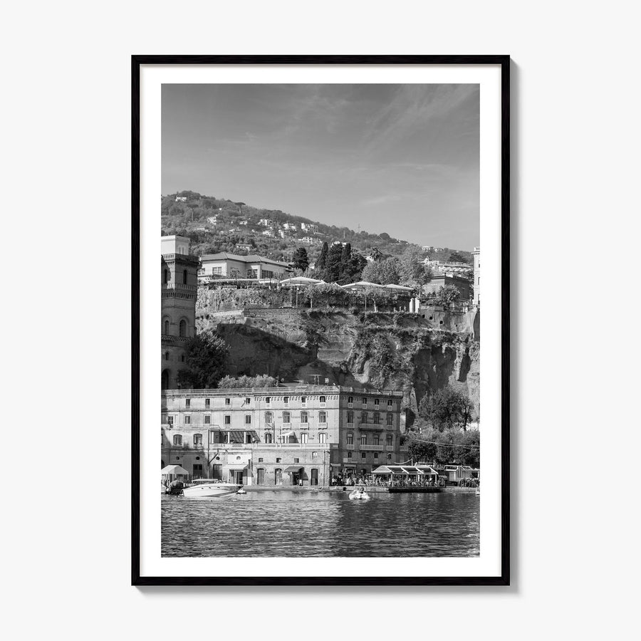 Sorrento, Italy Photo Poster, framed poster mockup, white border