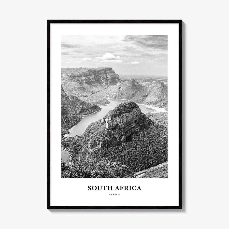 South Africa Classic Poster, framed poster mockup