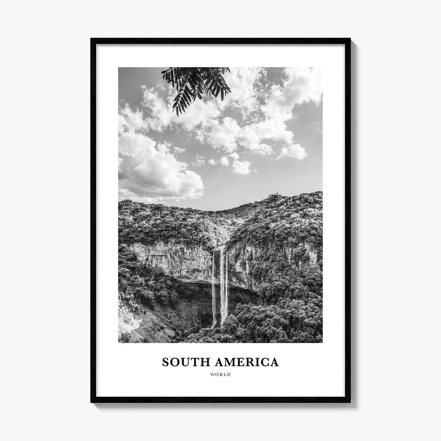 South America Classic Poster, framed poster mockup