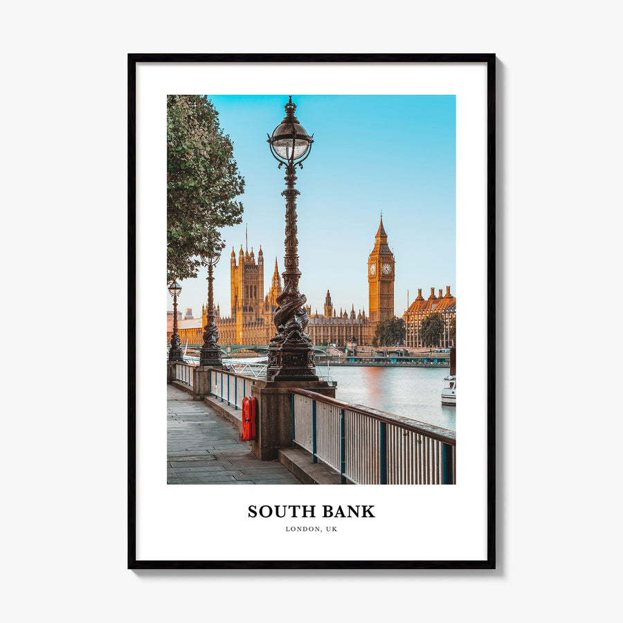 South Bank Classic Poster, framed poster mockup