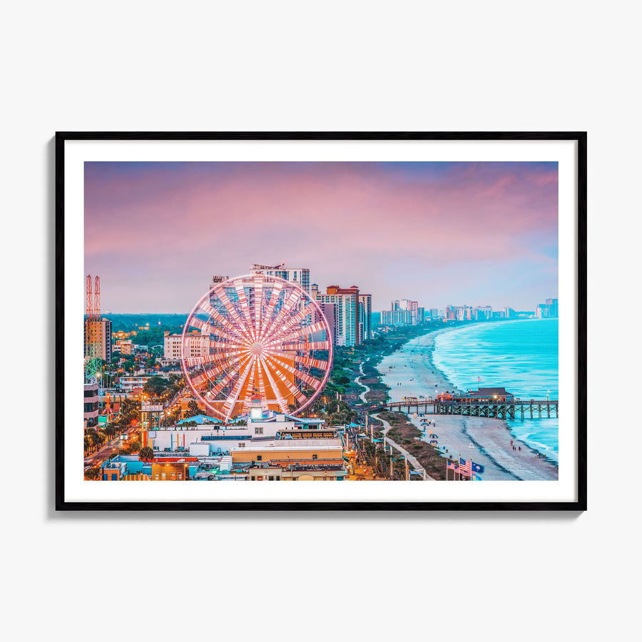 South Carolina Photo Poster, framed poster mockup, white border