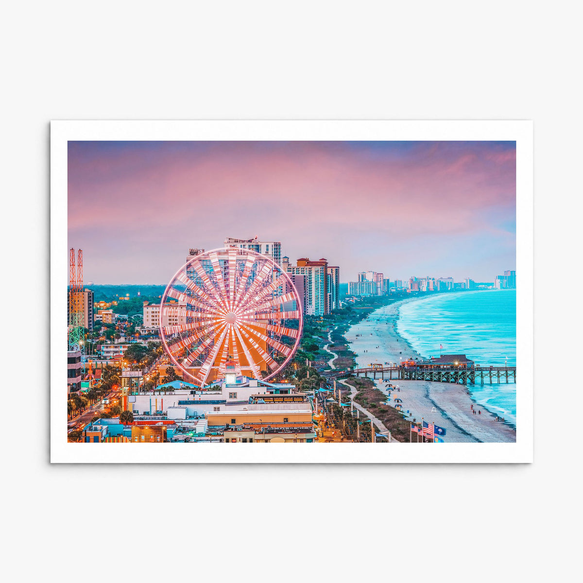 South Carolina Photo Poster, print only (unframed), white border