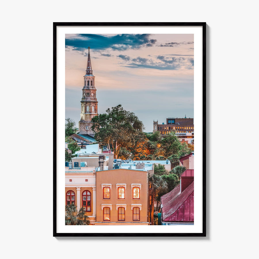 South Carolina Photo No 2 Poster, framed poster mockup, white border