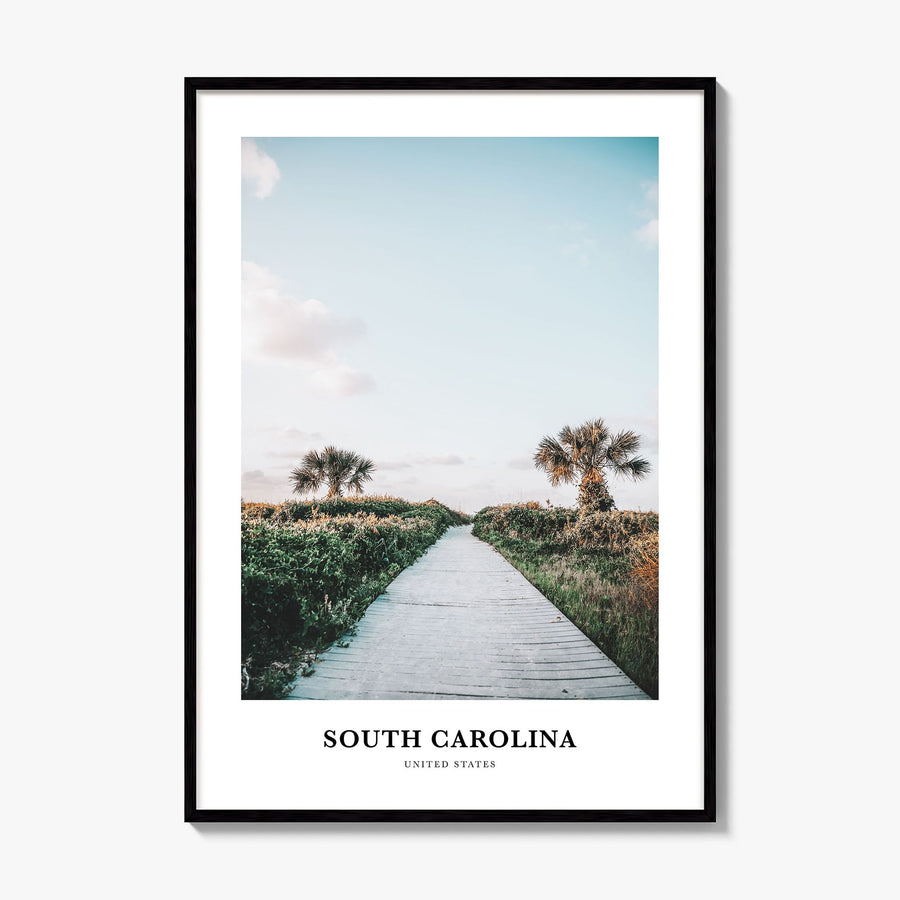 South Carolina Classic No 1 Poster, framed poster mockup