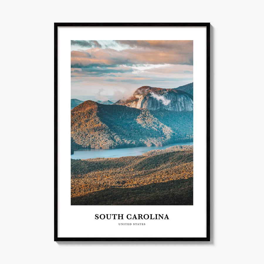 South Carolina Classic No 3 Poster, framed poster mockup
