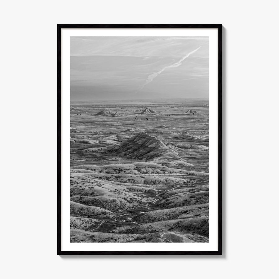 South Dakota Photo Poster, framed poster mockup, white border