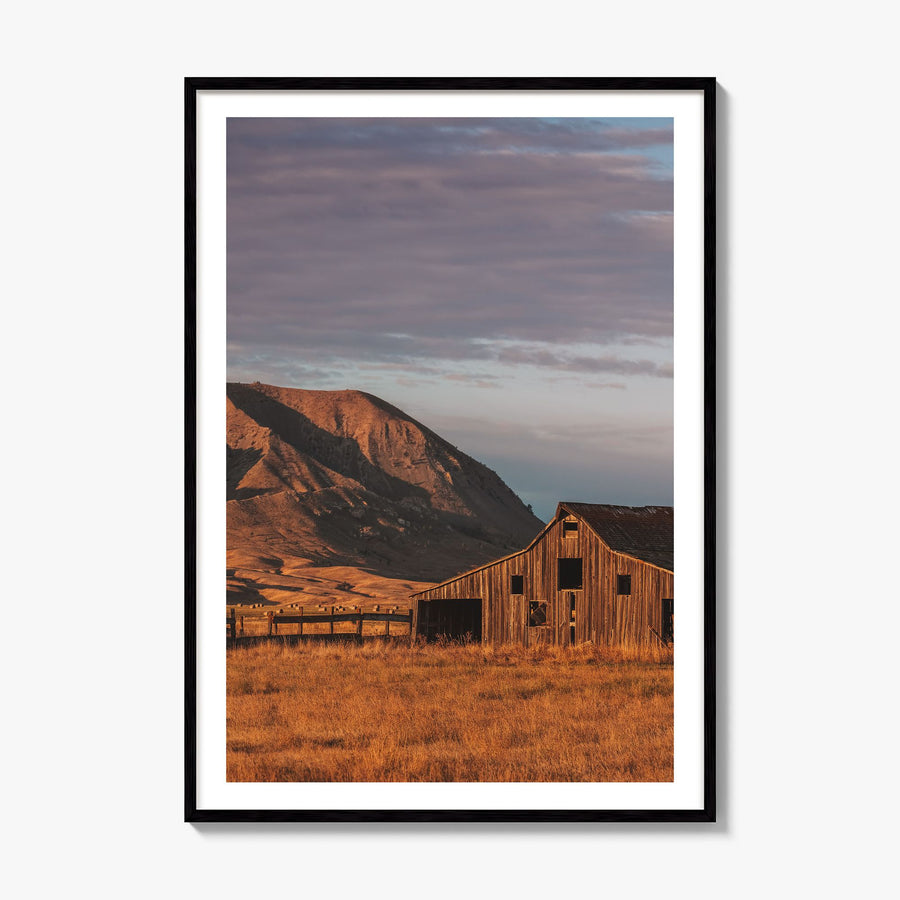 South Dakota Photo Poster, framed poster mockup, white border