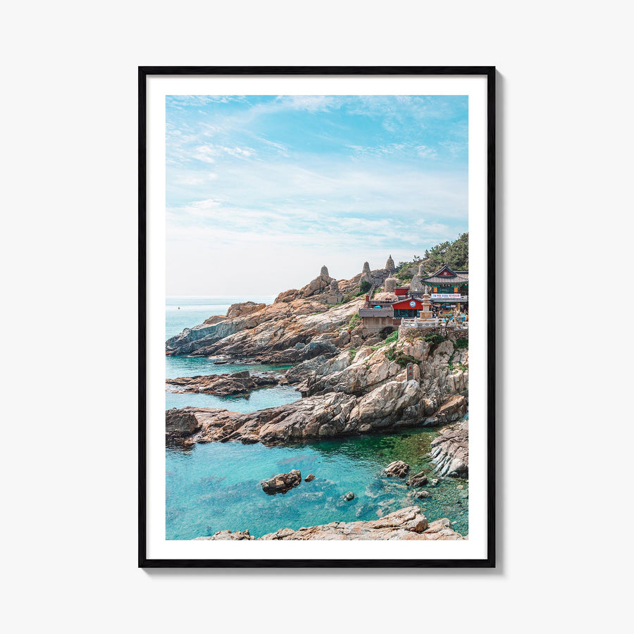 South Korea colorful photo poster of Asia – vertical wall art, unframed print shown in interior mockup