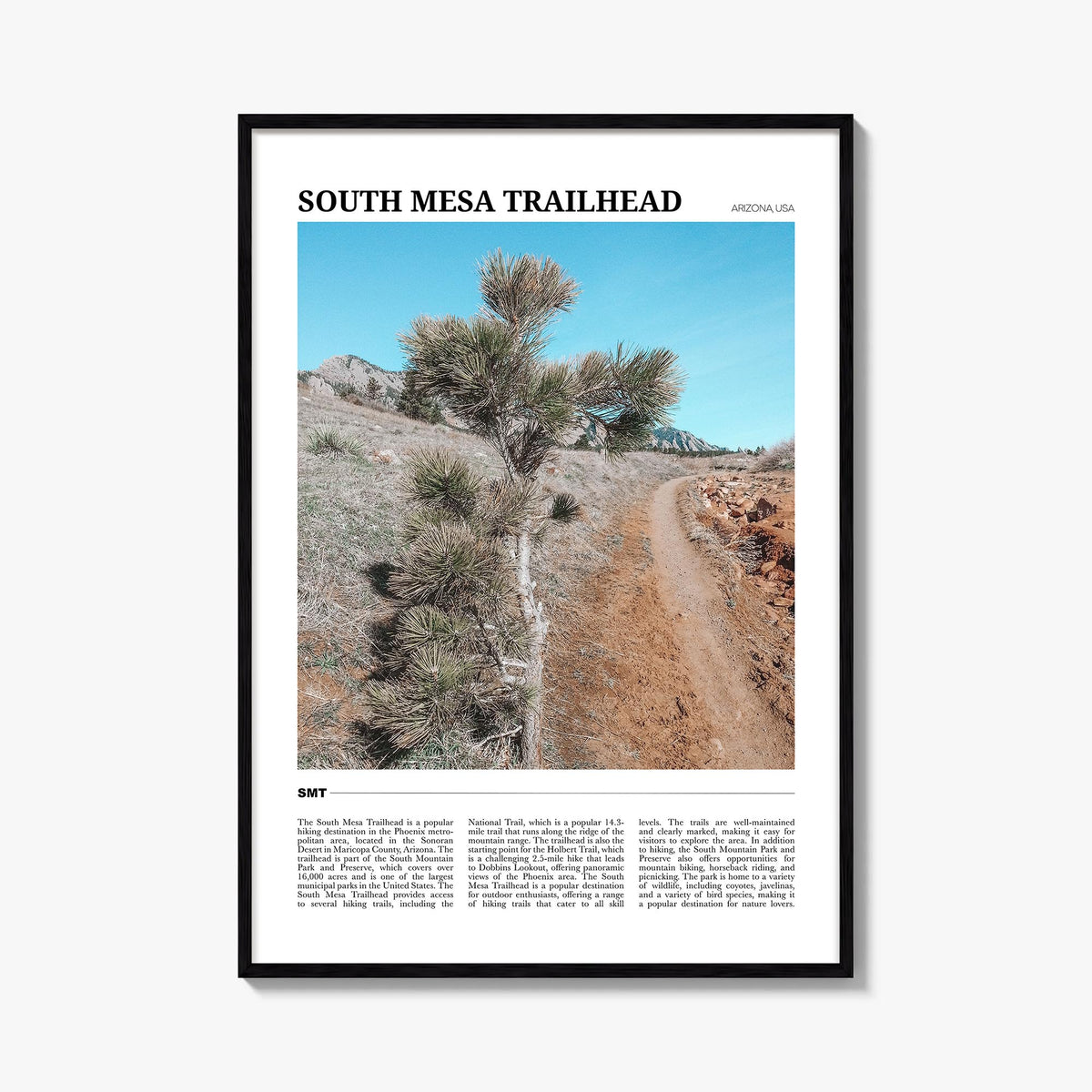 South Mesa Trailhead Travel Poster