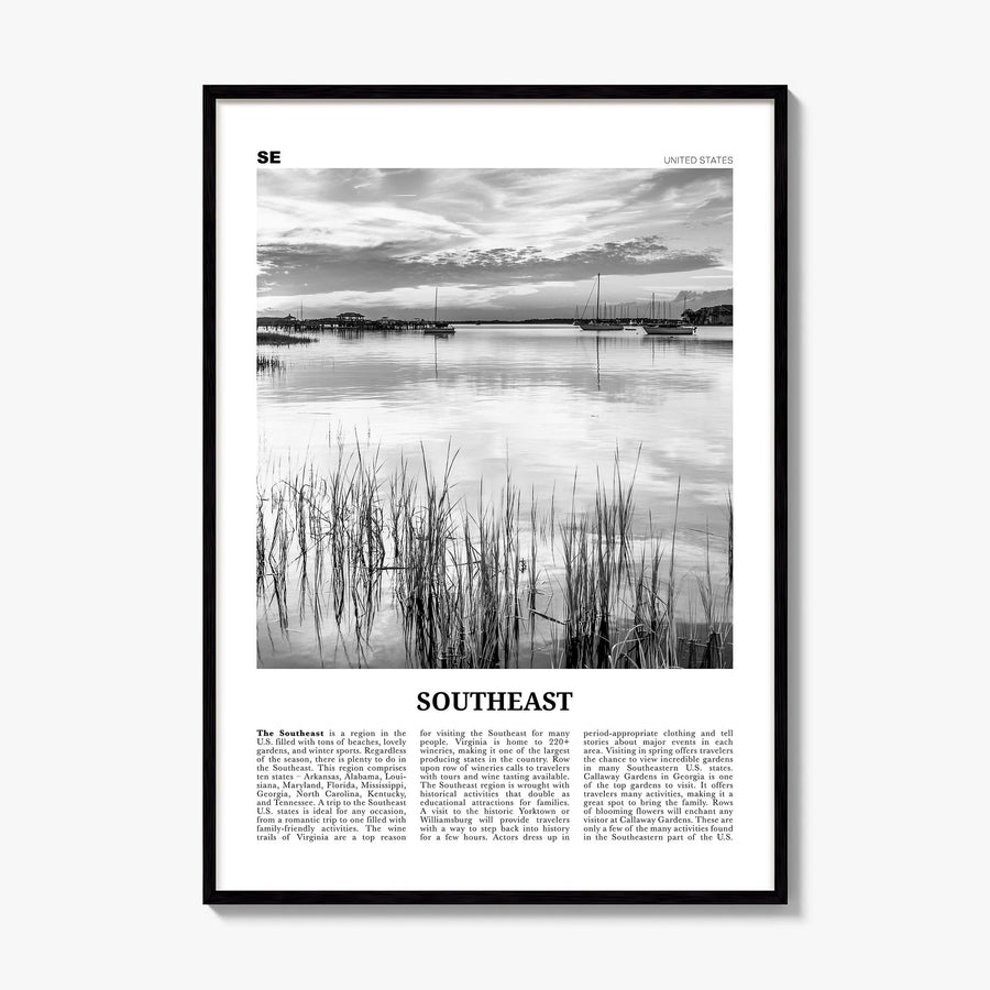 Southeast Newspaper Poster, framed poster mockup