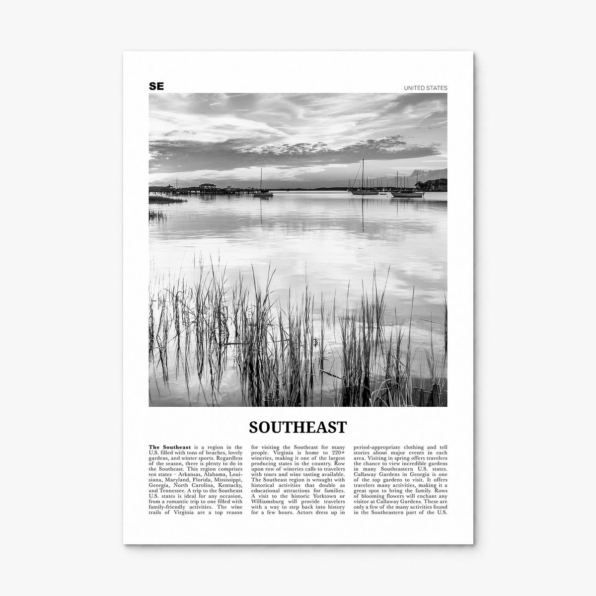 Southeast Newspaper Poster, print only (unframed)