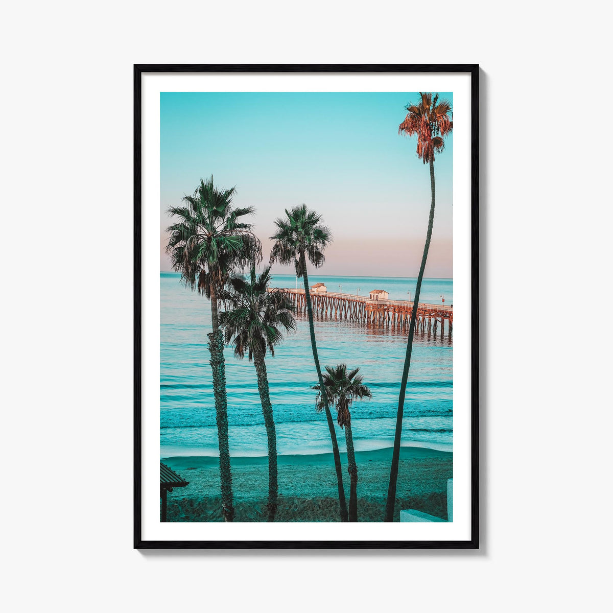 Southern California no. 1 colorful photo poster of California, USA – vertical wall art, unframed print shown in interior mock