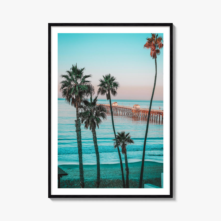 Southern California no. 1 colorful photo poster of California, USA – vertical wall art, unframed print shown in interior mock
