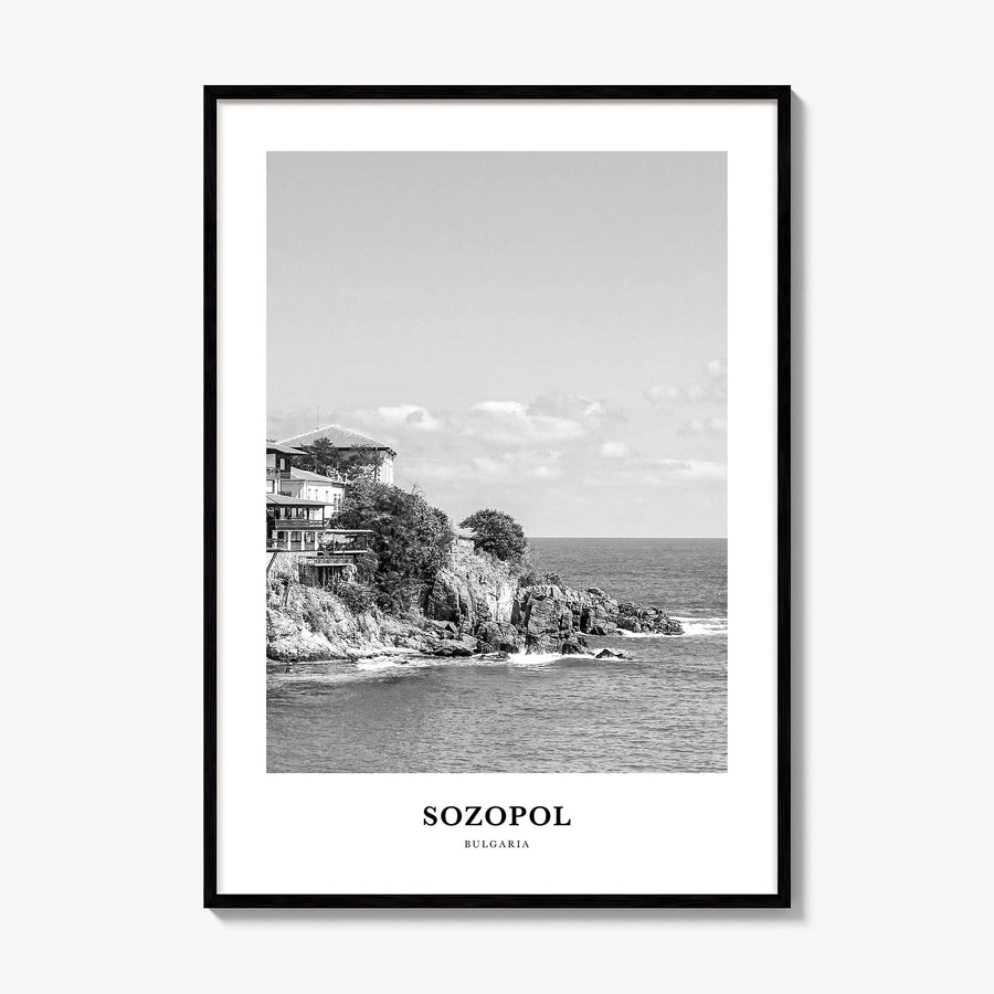 Sozopol Classic Poster, framed poster mockup