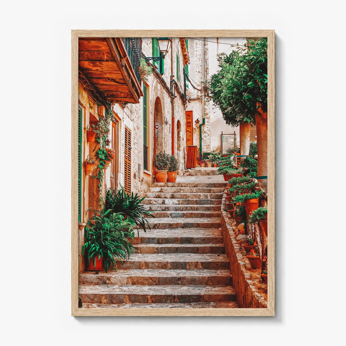 Spain Photo No 2 Poster in a natural wood frame, full image (no border)