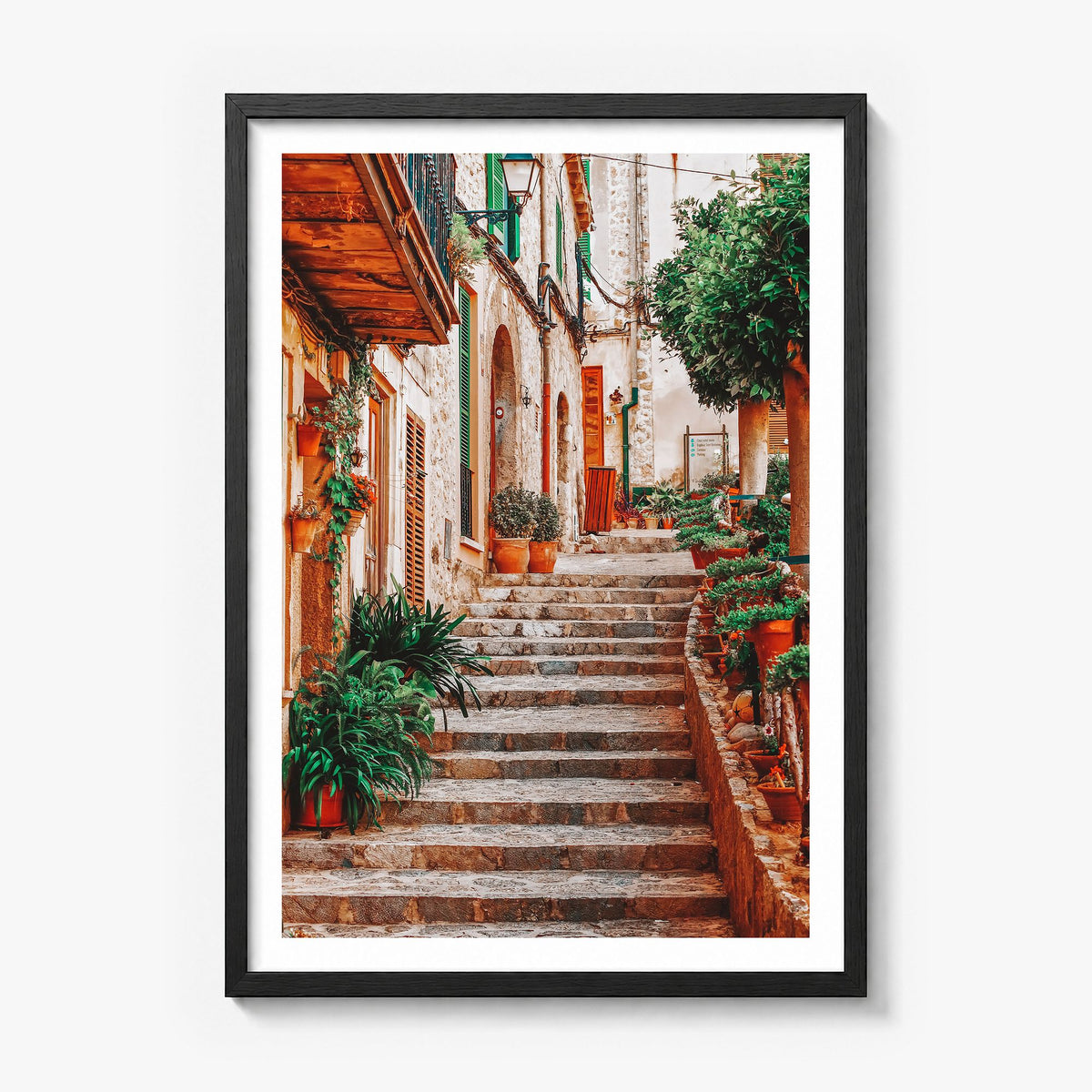 Spain Photo No 2 Poster in a black wood frame, white border