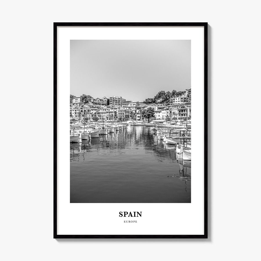 Spain Classic No 1 Poster, framed poster mockup