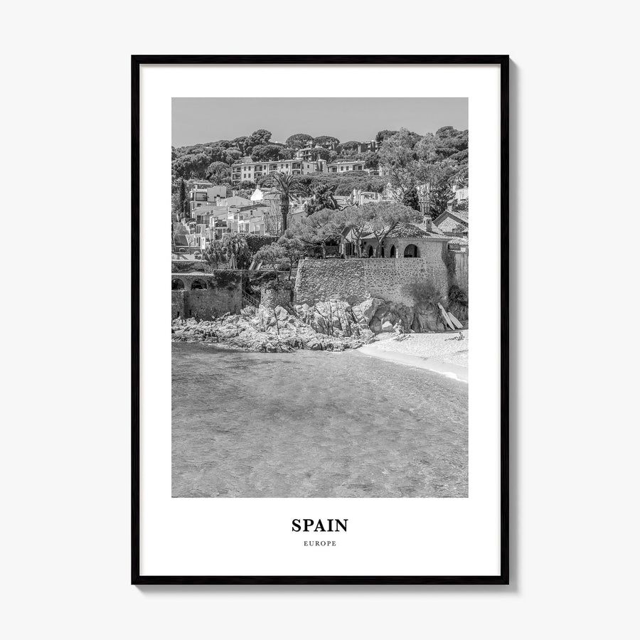 Spain Classic No 2 Poster, framed poster mockup