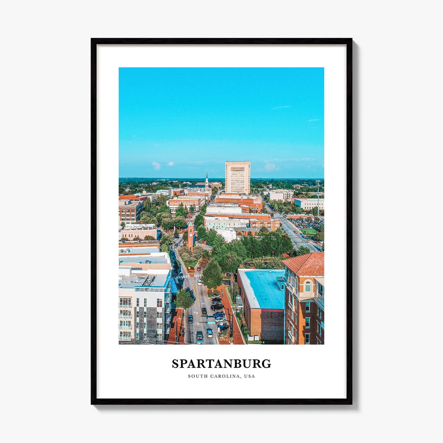 Spartanburg Classic Poster, framed poster mockup