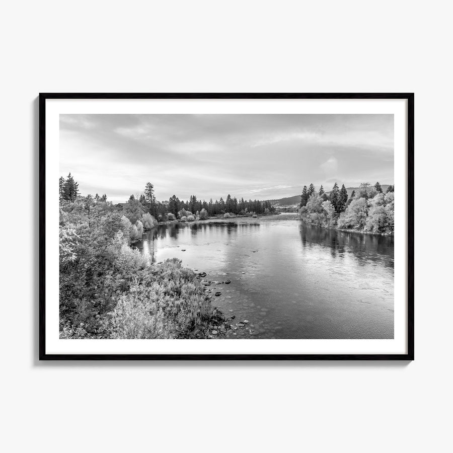 Spokane Photo Poster, framed poster mockup, white border