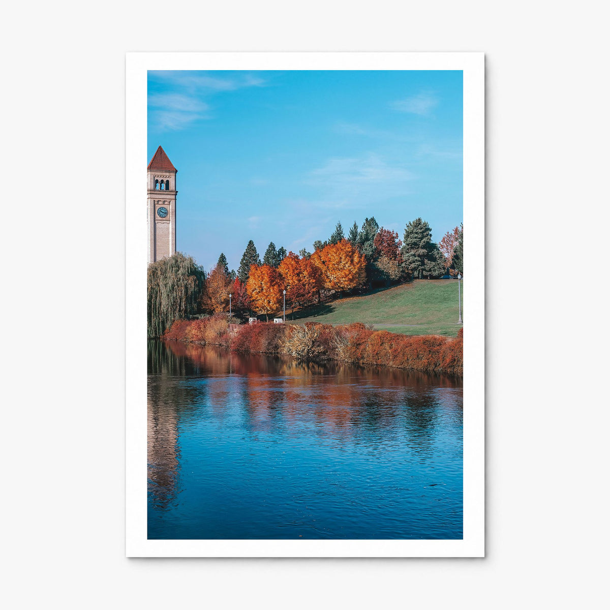 Spokane Photo Poster, print only (unframed), white border