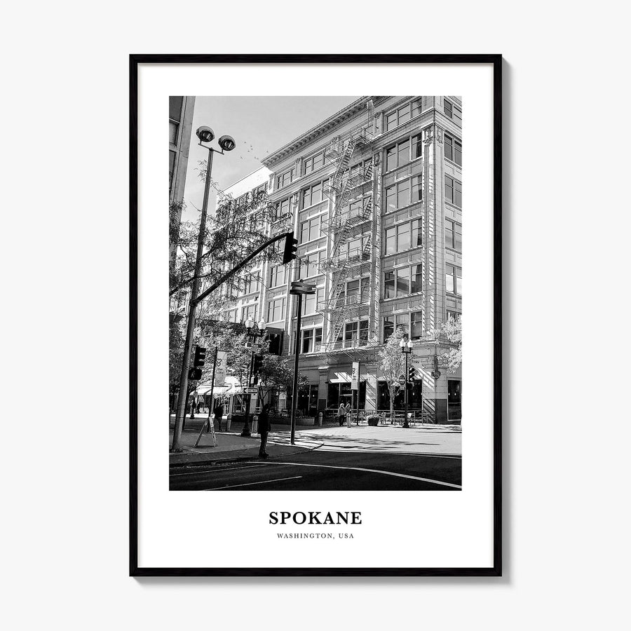 Spokane Classic No 1 Poster, framed poster mockup