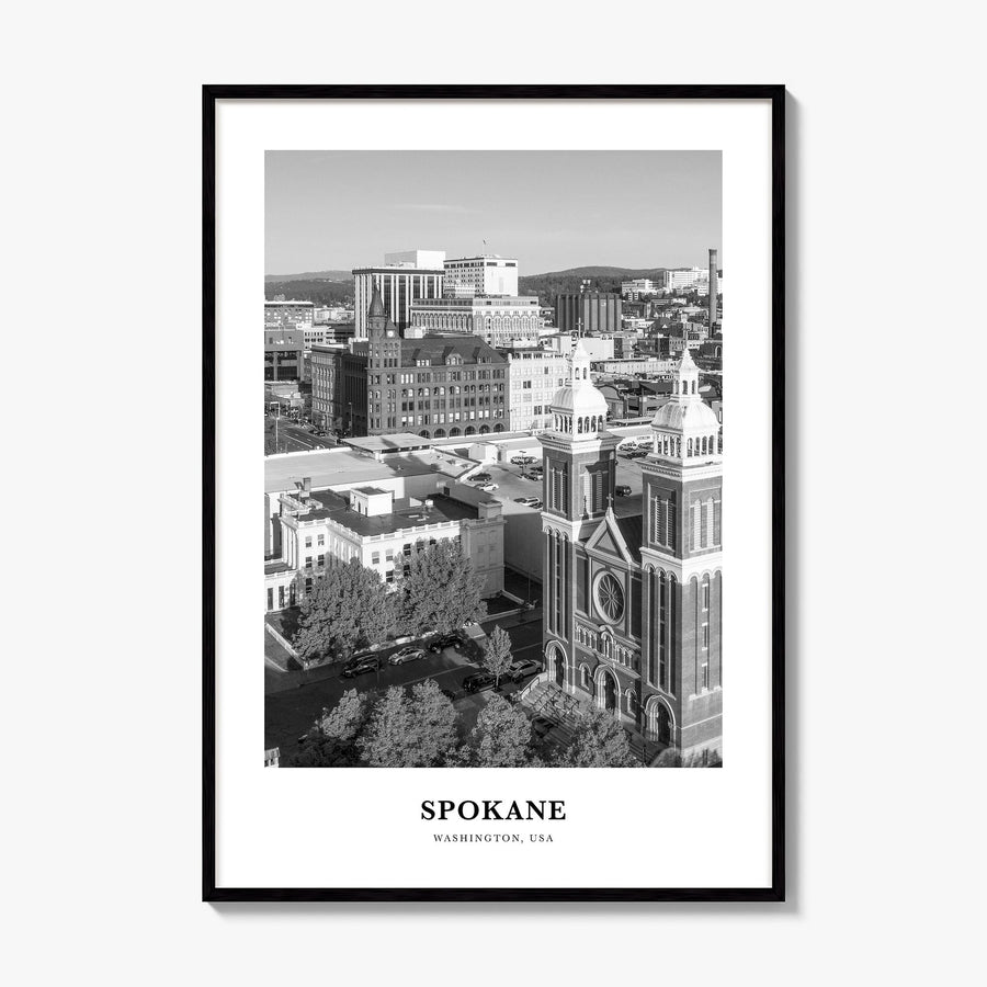 Spokane Classic No 2 Poster, framed poster mockup