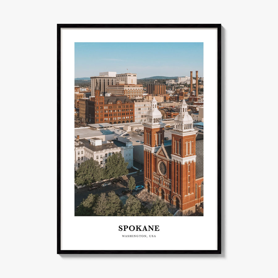 Spokane Classic Poster, framed poster mockup