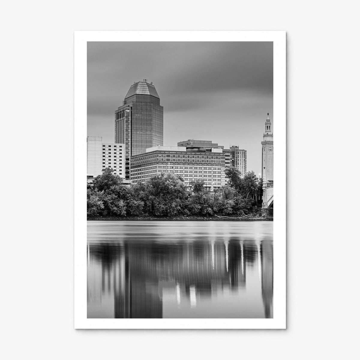 Springfield, Massachusetts Photo Poster, print only (unframed), white border