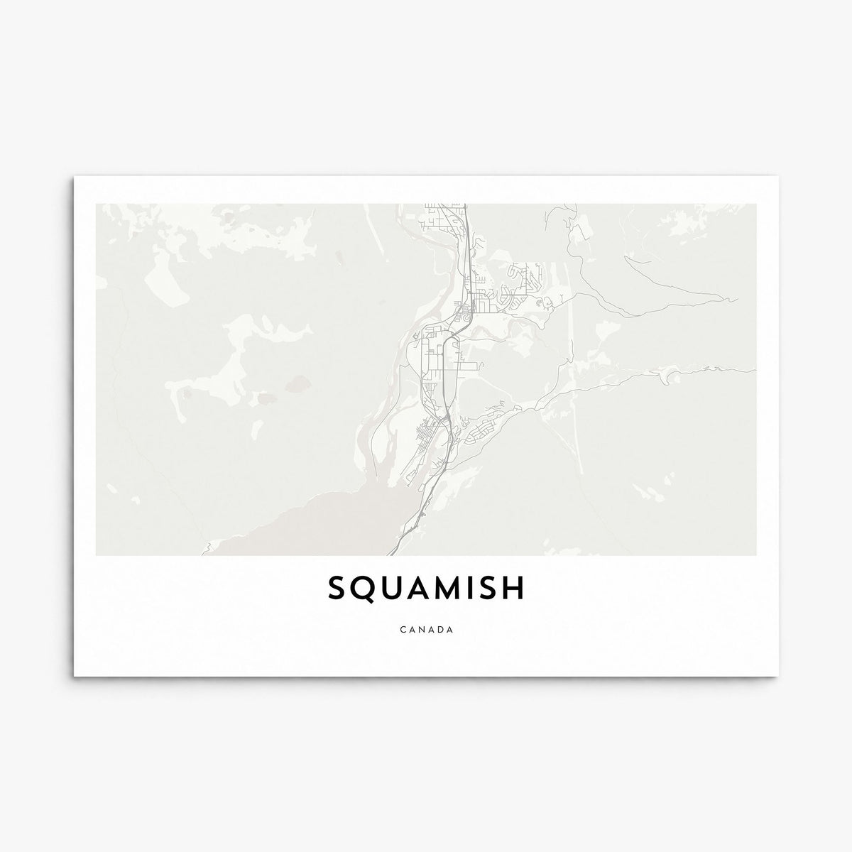Squamish Map Poster, print only (unframed)