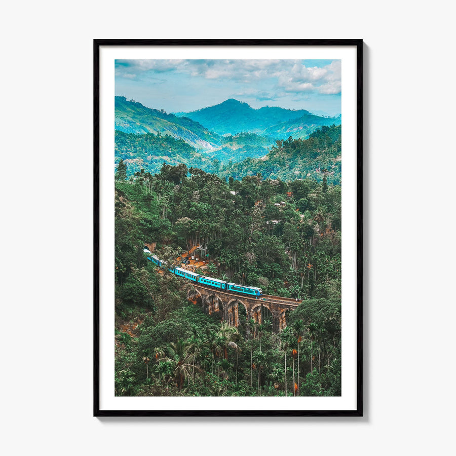 Sri Lanka Photo Poster, framed poster mockup, white border