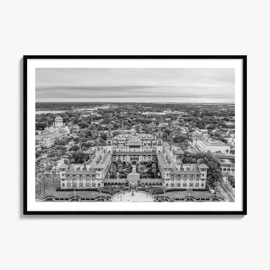 St. Augustine Photo Poster, framed poster mockup, white border