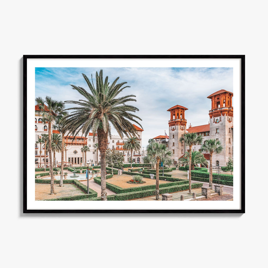 St. Augustine Photo Poster, framed poster mockup, white border