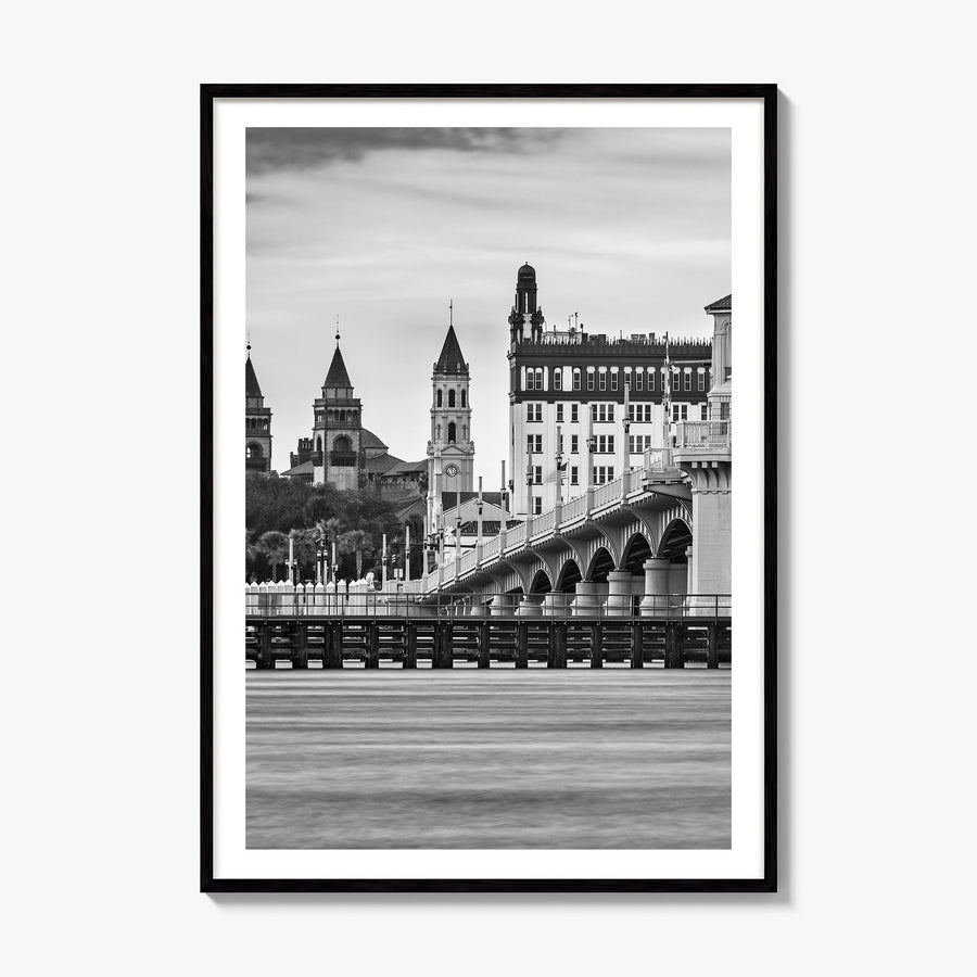 St. Augustine Photo Poster, framed poster mockup, white border