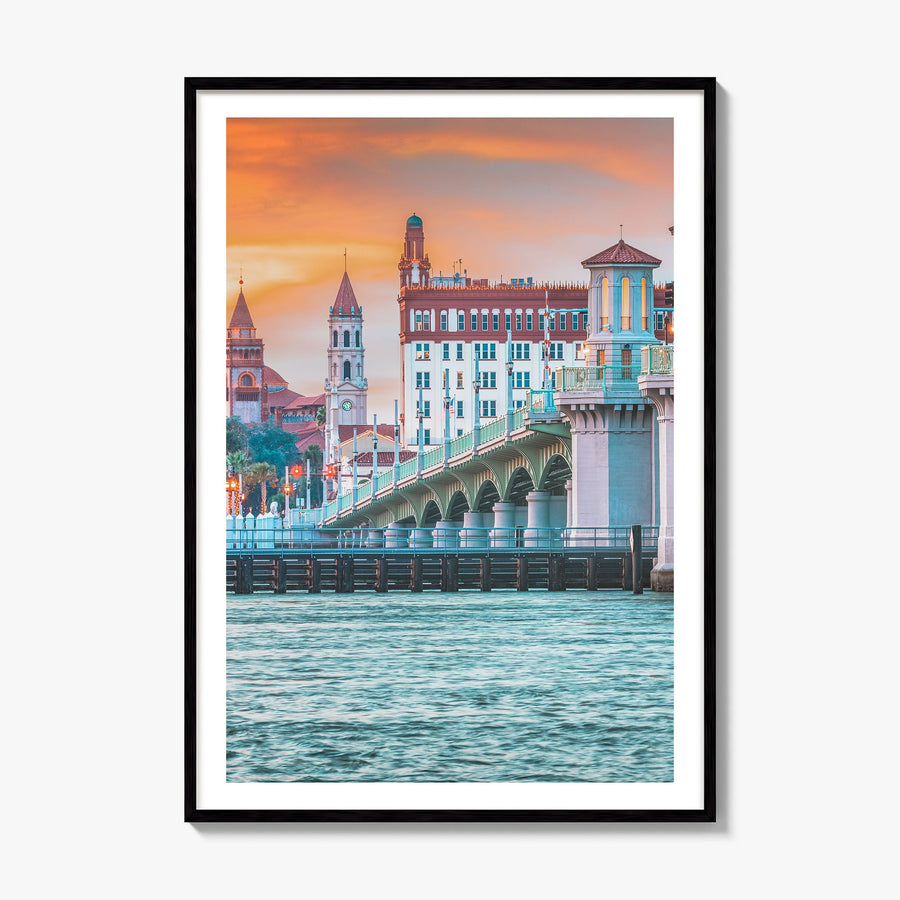 St. Augustine Photo No 1 Poster, framed poster mockup, white border