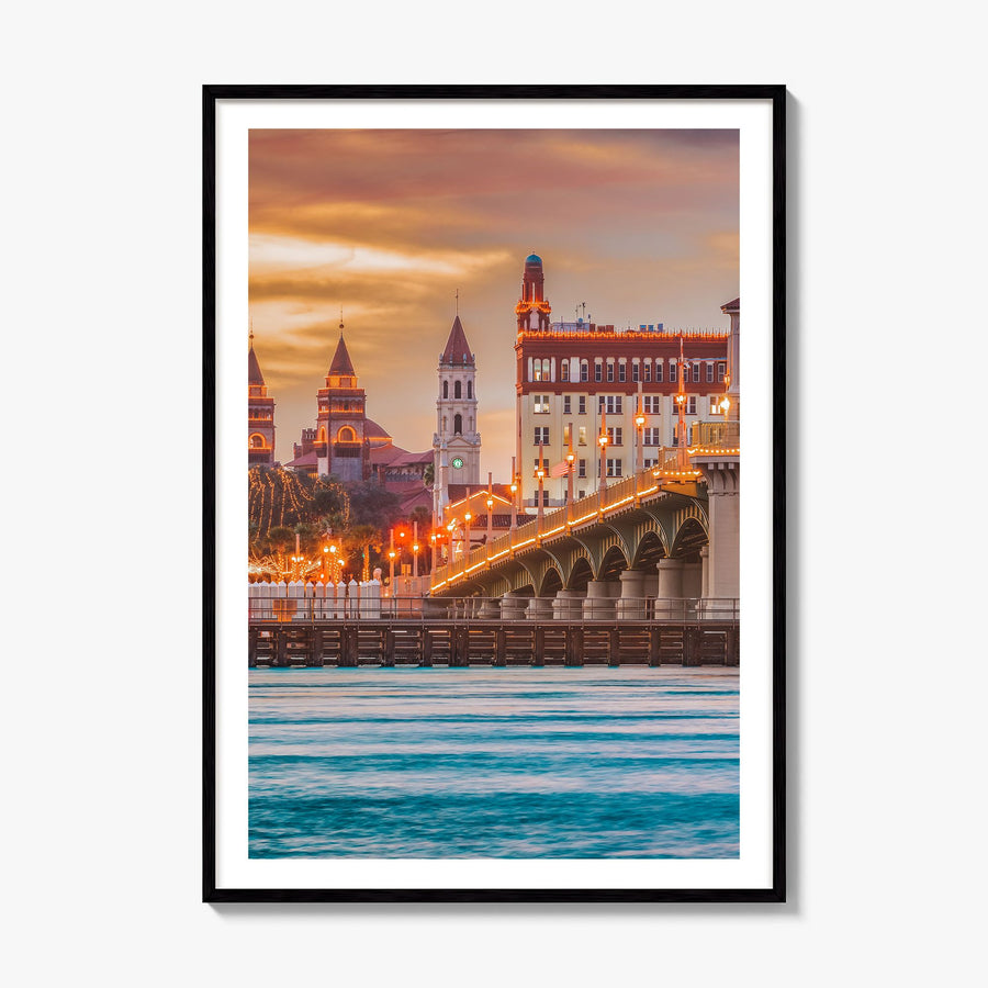 St. Augustine Photo No 2 Poster, framed poster mockup, white border