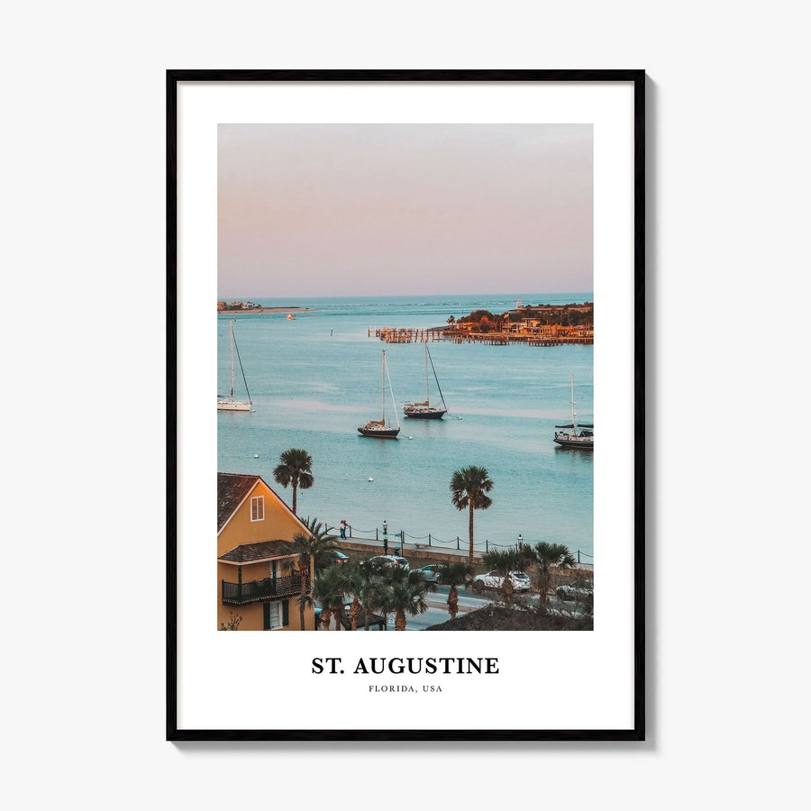 St. Augustine Classic Poster, framed poster mockup