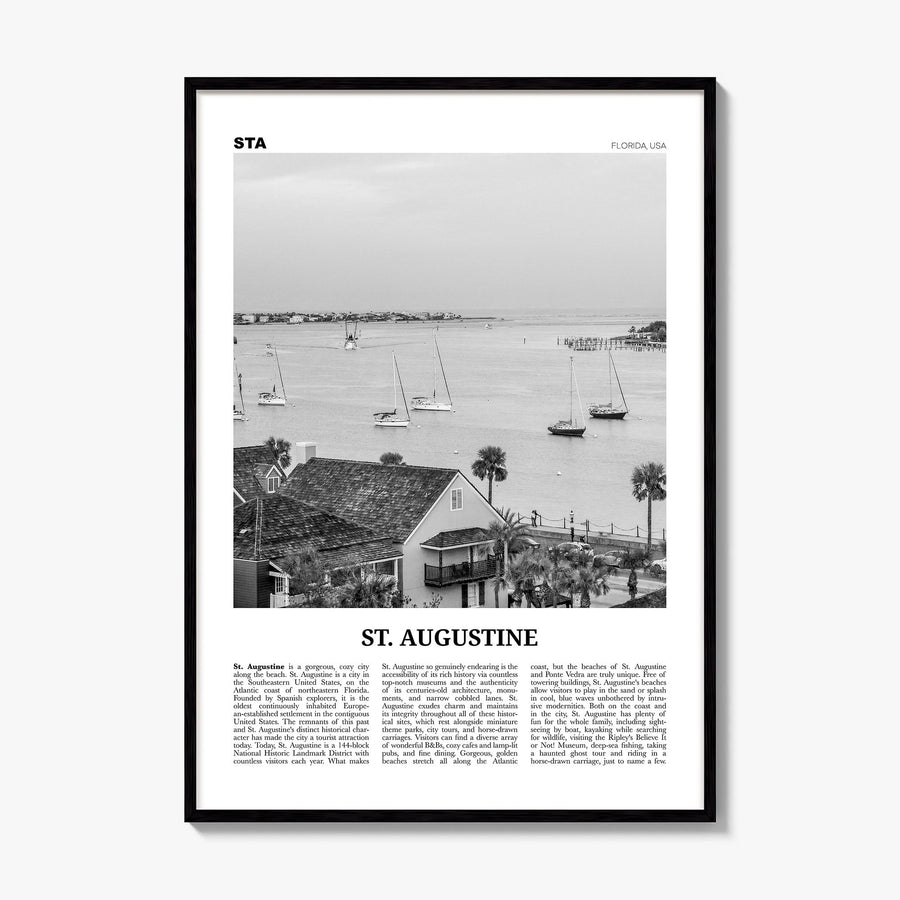 St. Augustine Newspaper No 1 Poster, framed poster mockup
