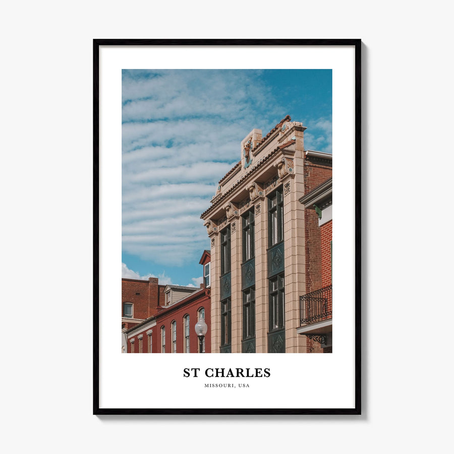 St. Charles, Missouri Classic Poster, framed poster mockup