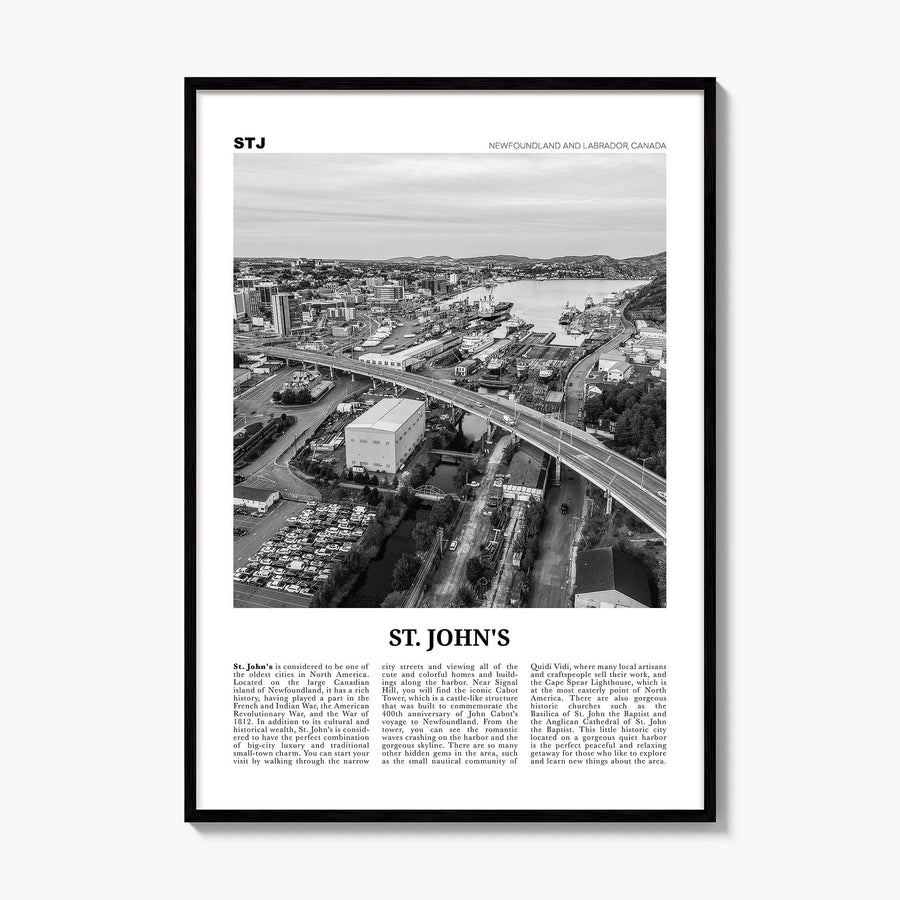 St. John's Newspaper Poster, framed poster mockup