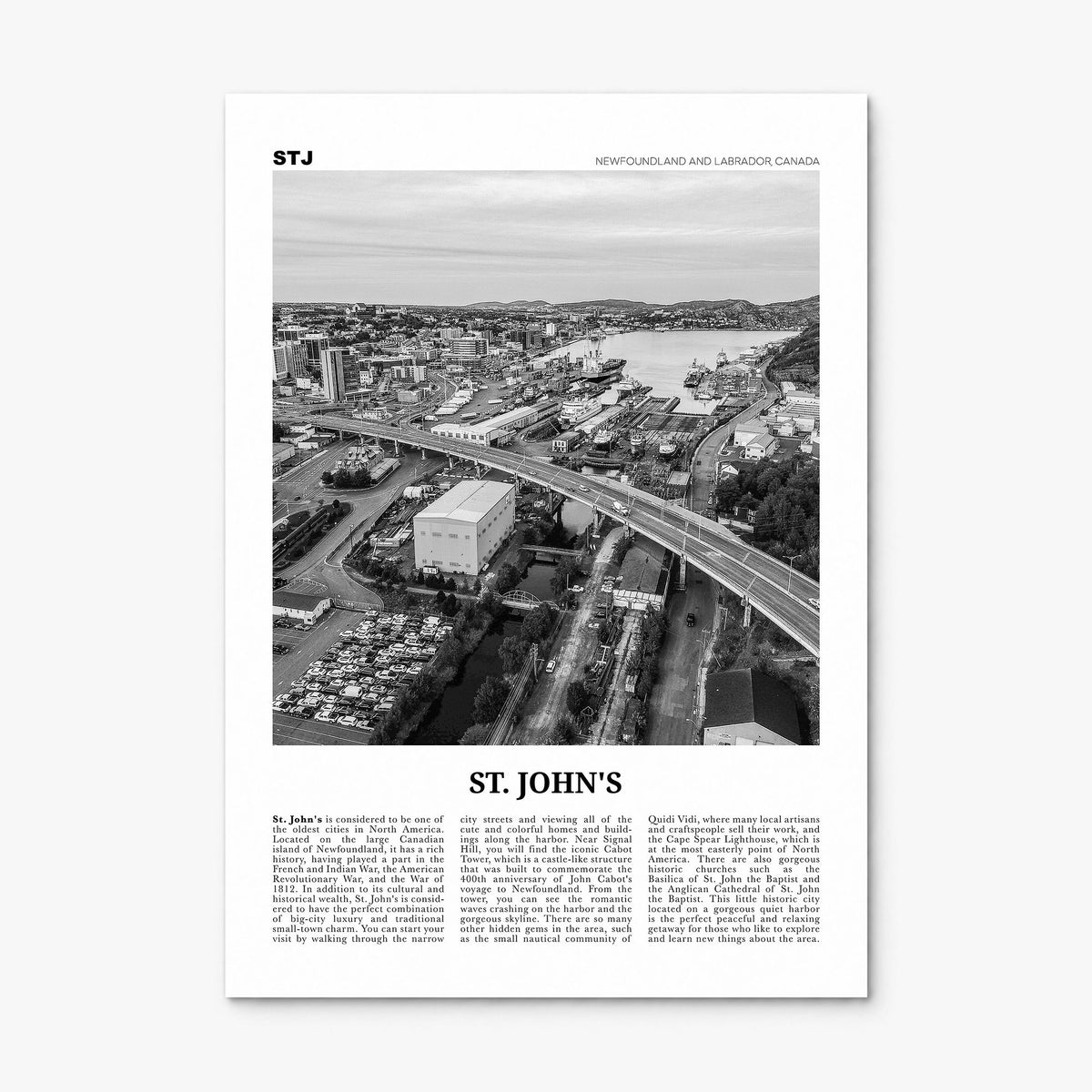 St. John's Newspaper Poster, print only (unframed)