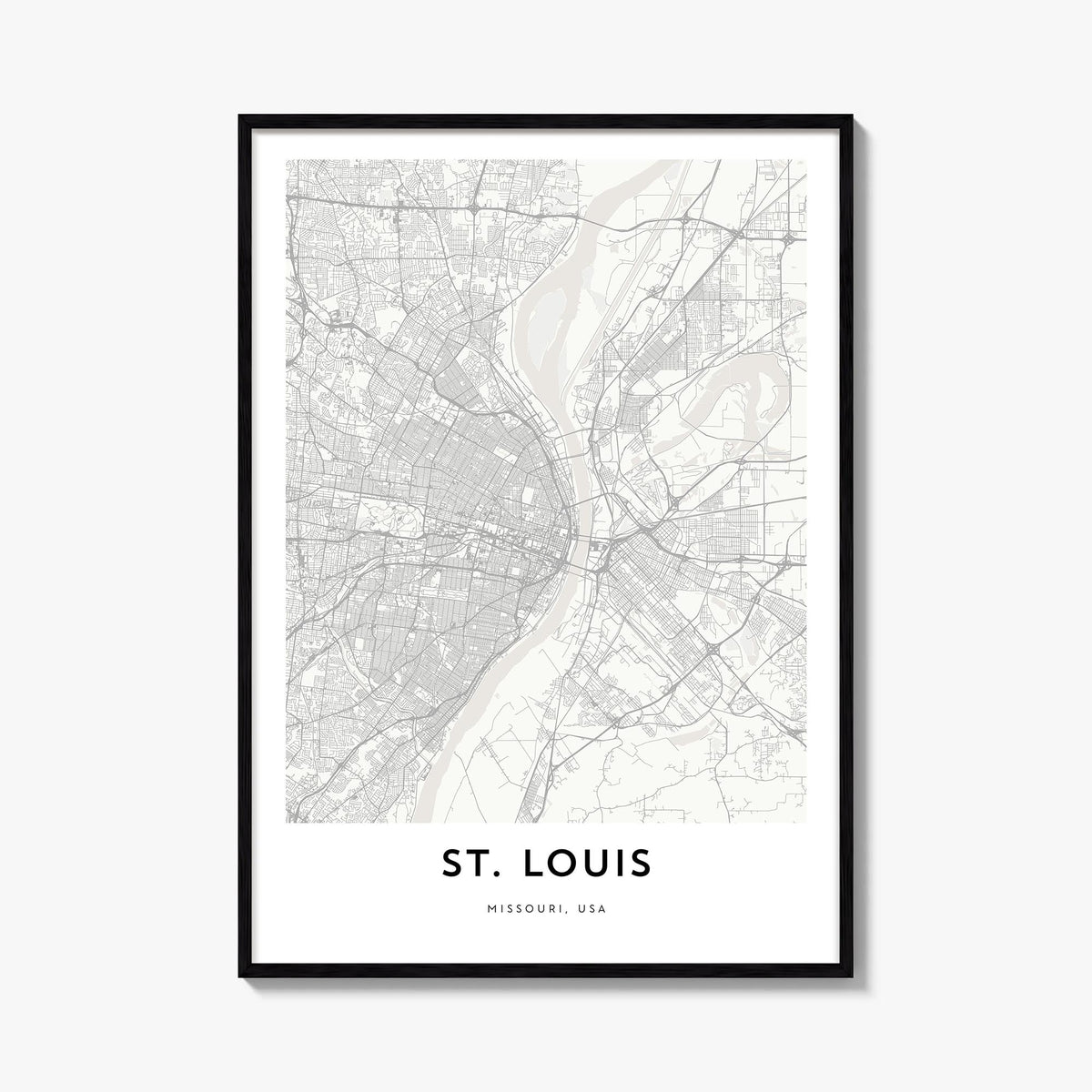 St. Louis Map Poster
