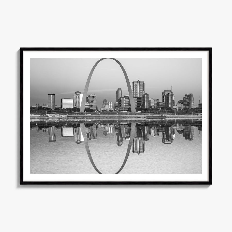 St. Louis Photo Poster, framed poster mockup, white border