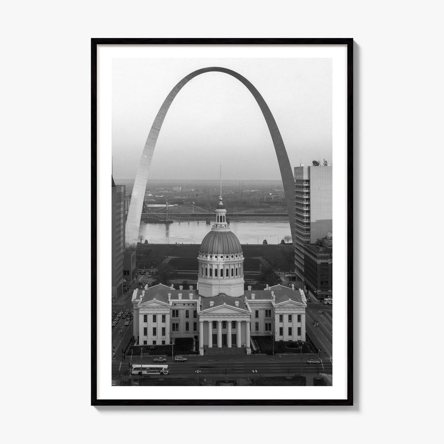 St. Louis Photo No 1 Poster, framed poster mockup, white border