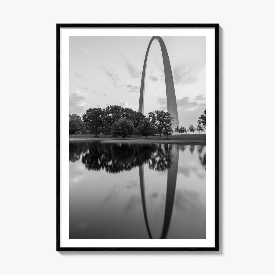 St. Louis Photo No 2 Poster, framed poster mockup, white border