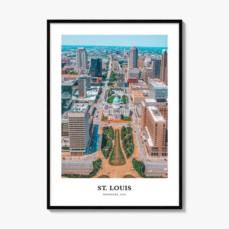 St. Louis Classic Poster, framed poster mockup