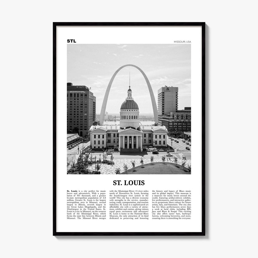 St. Louis Newspaper No 1 Poster, framed poster mockup