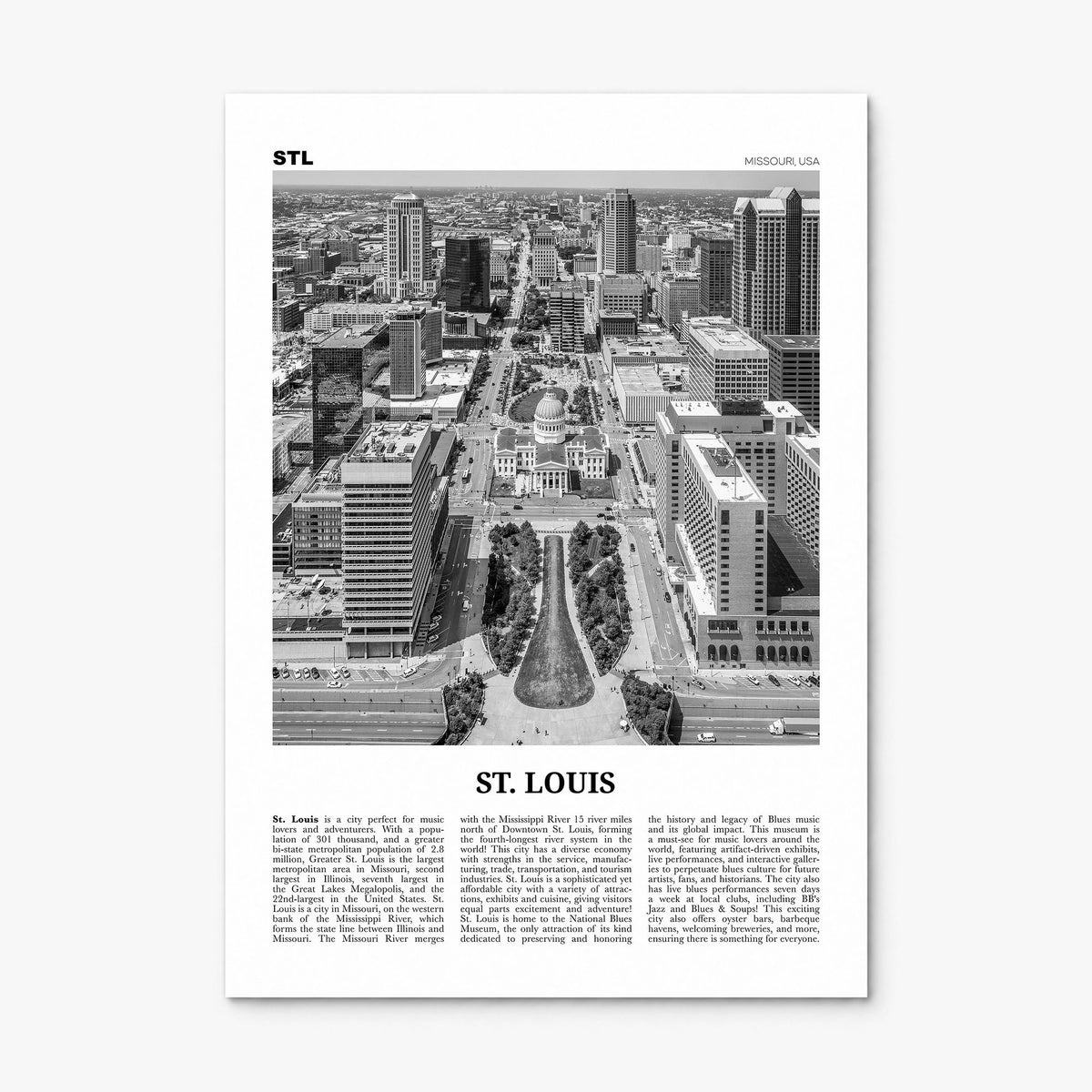 St. Louis Newspaper No 2 Poster, print only (unframed)